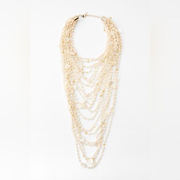 NWTโZARA BEADED SHELLโNECKLACE - Picture 4 of 8